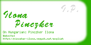 ilona pinczker business card